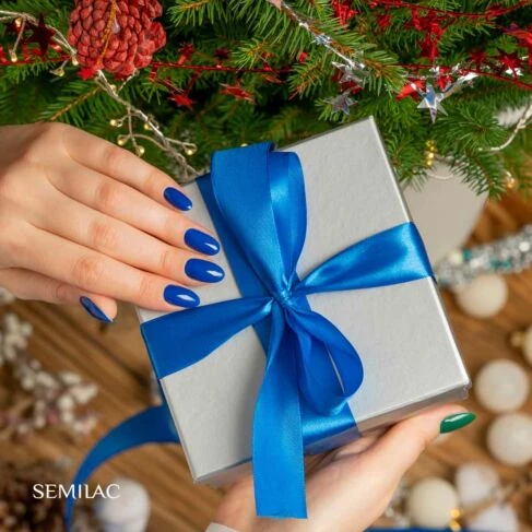 Semilac 308 Festive Blue 7 ml - Imagen 5