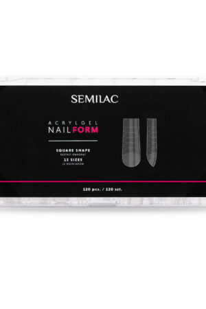 Acrylgel Nail Form Semilac Square 120 uni