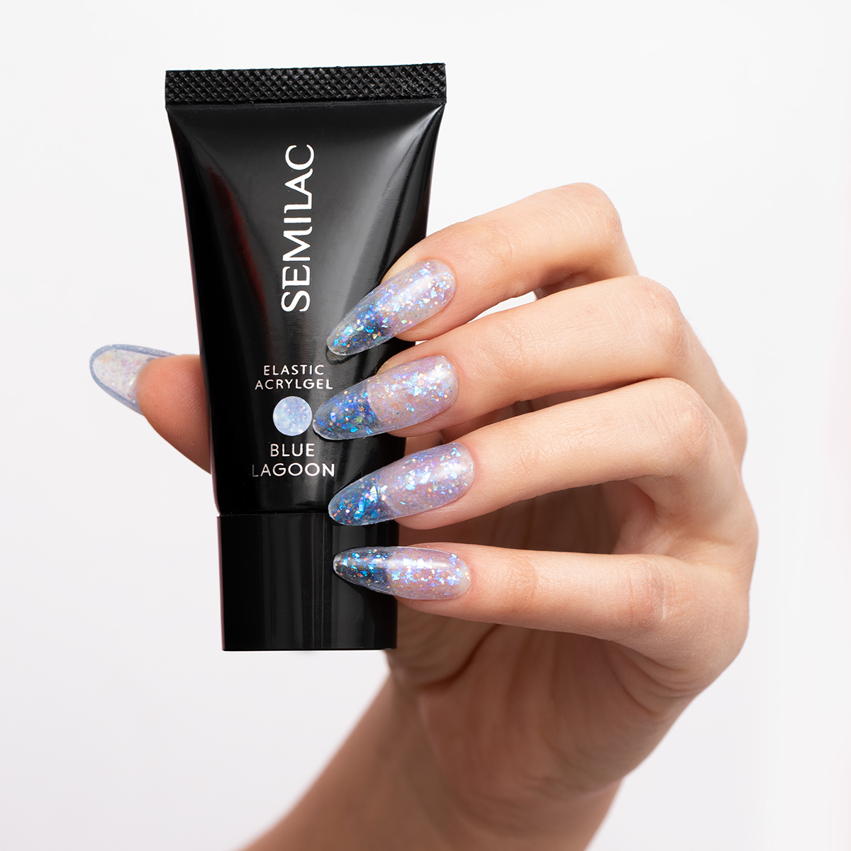 Semilac Elastic Acrylgel Blue Lagoon 30 g - Imagen 2
