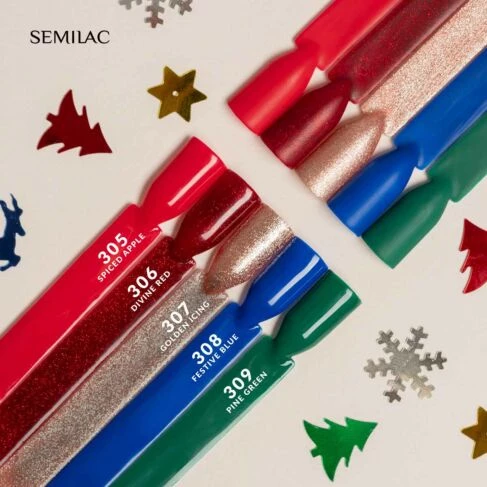 Semilac 308 Festive Blue 7 ml - Imagen 4