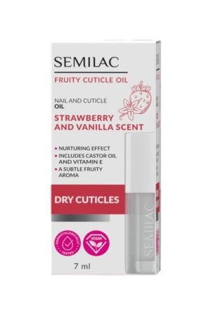 Semilac Aceite de cutículas Strawberry Vanilla 7 ml