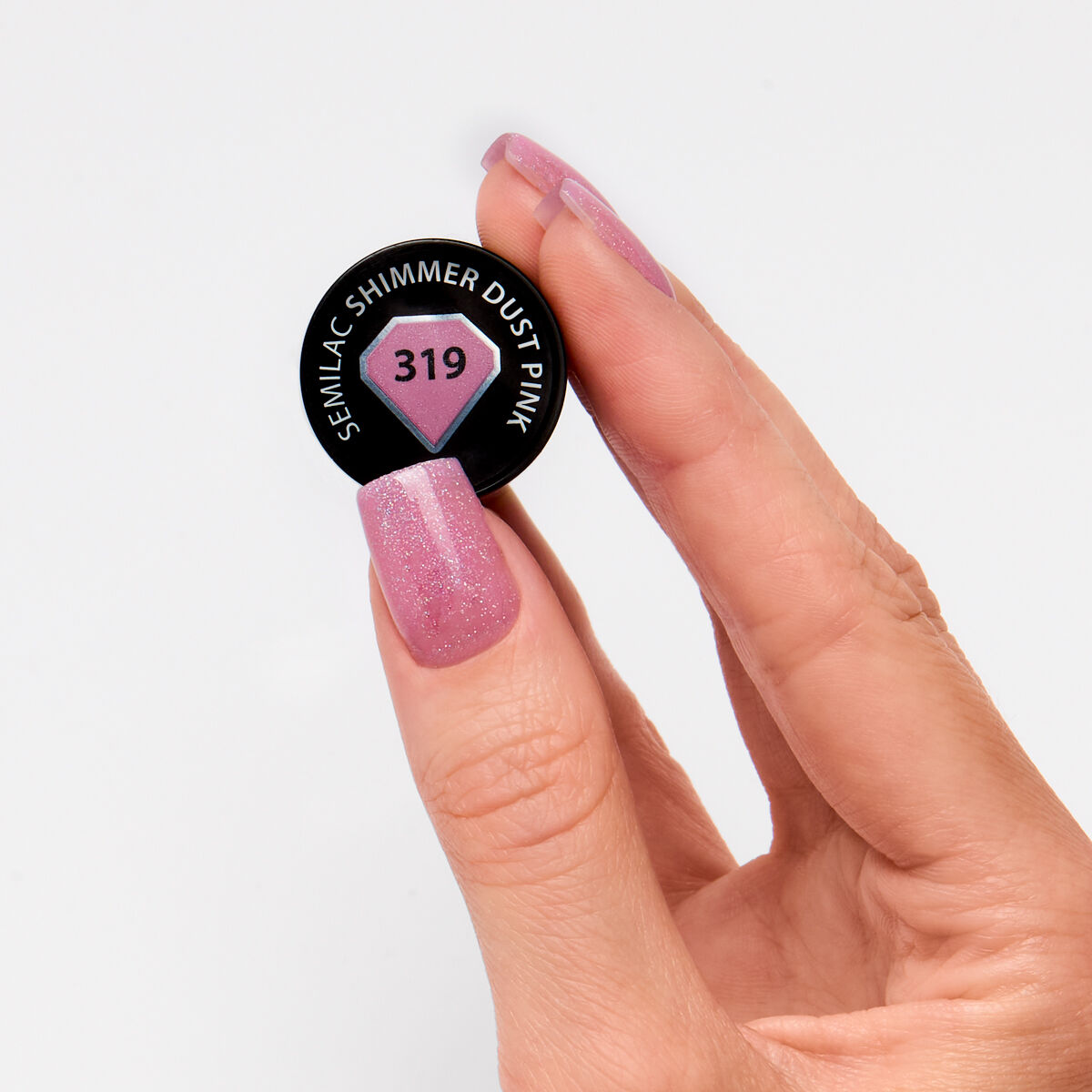 Semilac 319 Shimmer Dust Pink 7 ml - Imagen 2
