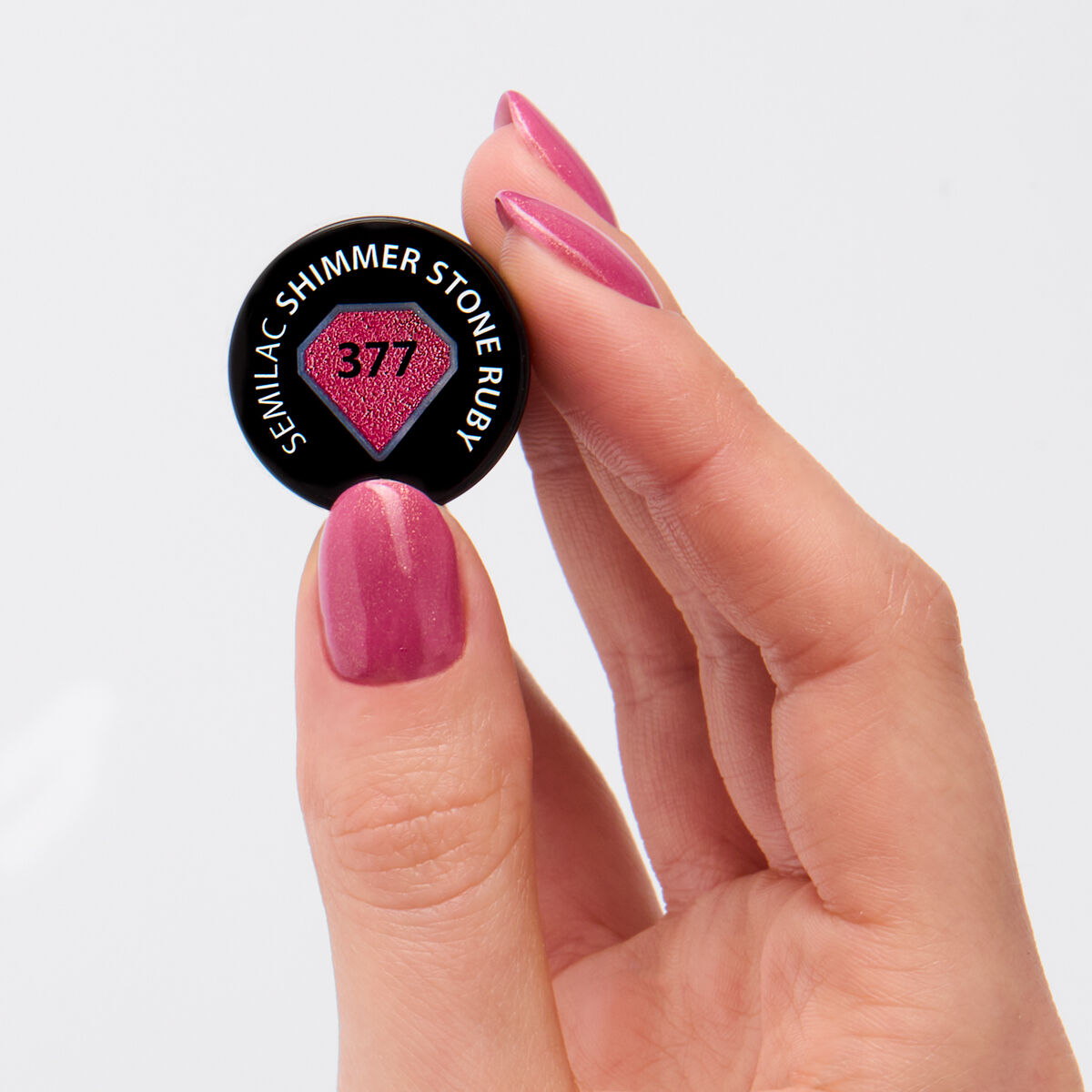 Semilac 377 Shimmer Stone Ruby 7 ml - Imagen 2