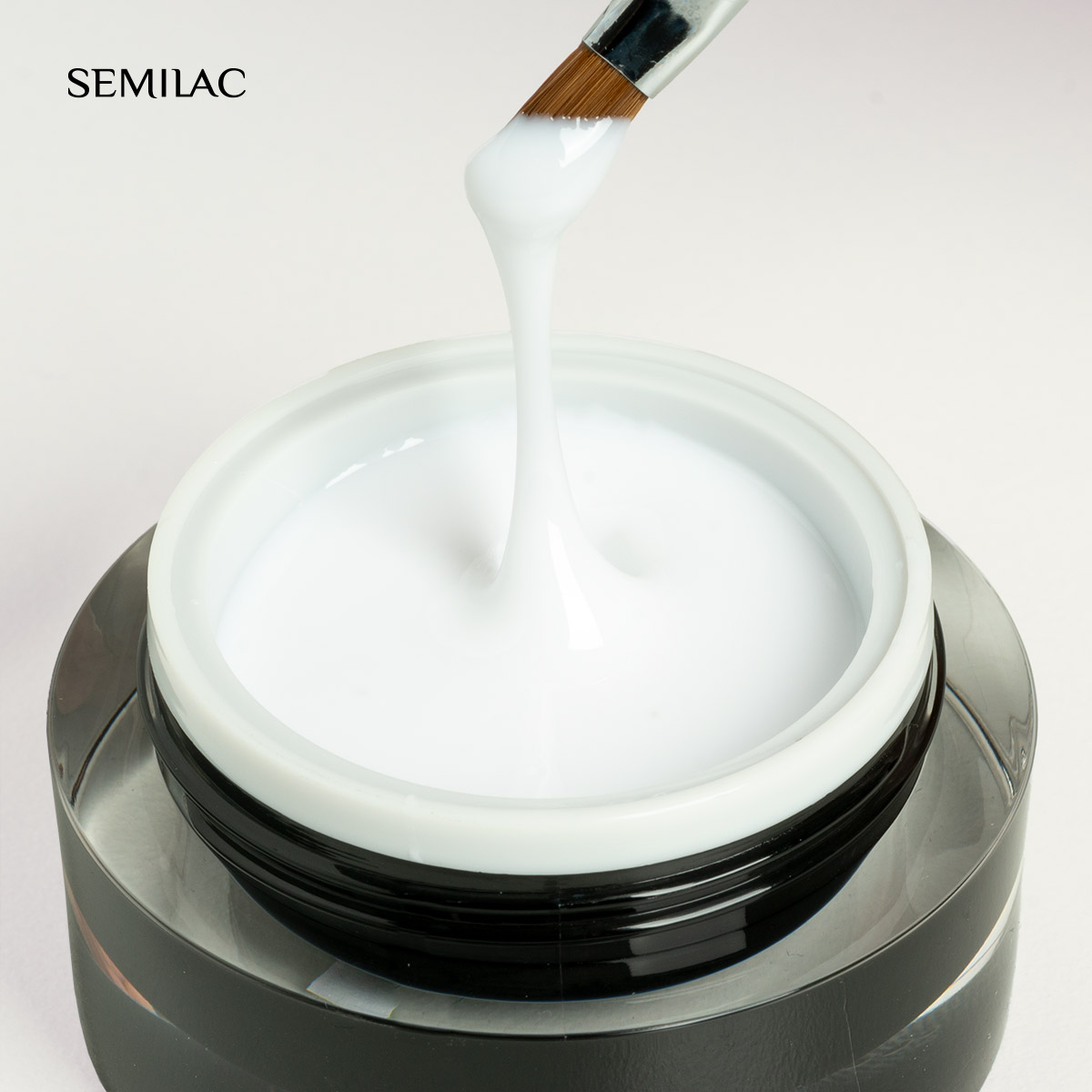 Gel de construcción Semilac French Gel White 15 g - Imagen 2