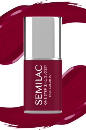 570 Semilac One Step Glossy Dark Raspberry 7 ml