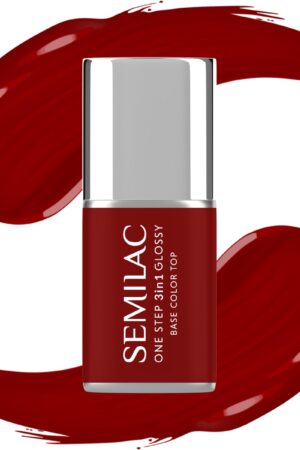 575 Semilac One Step Glossy Dark Red 7 ml