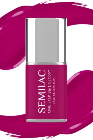 595 Semilac One Step Glossy Bright Purple 7 ml