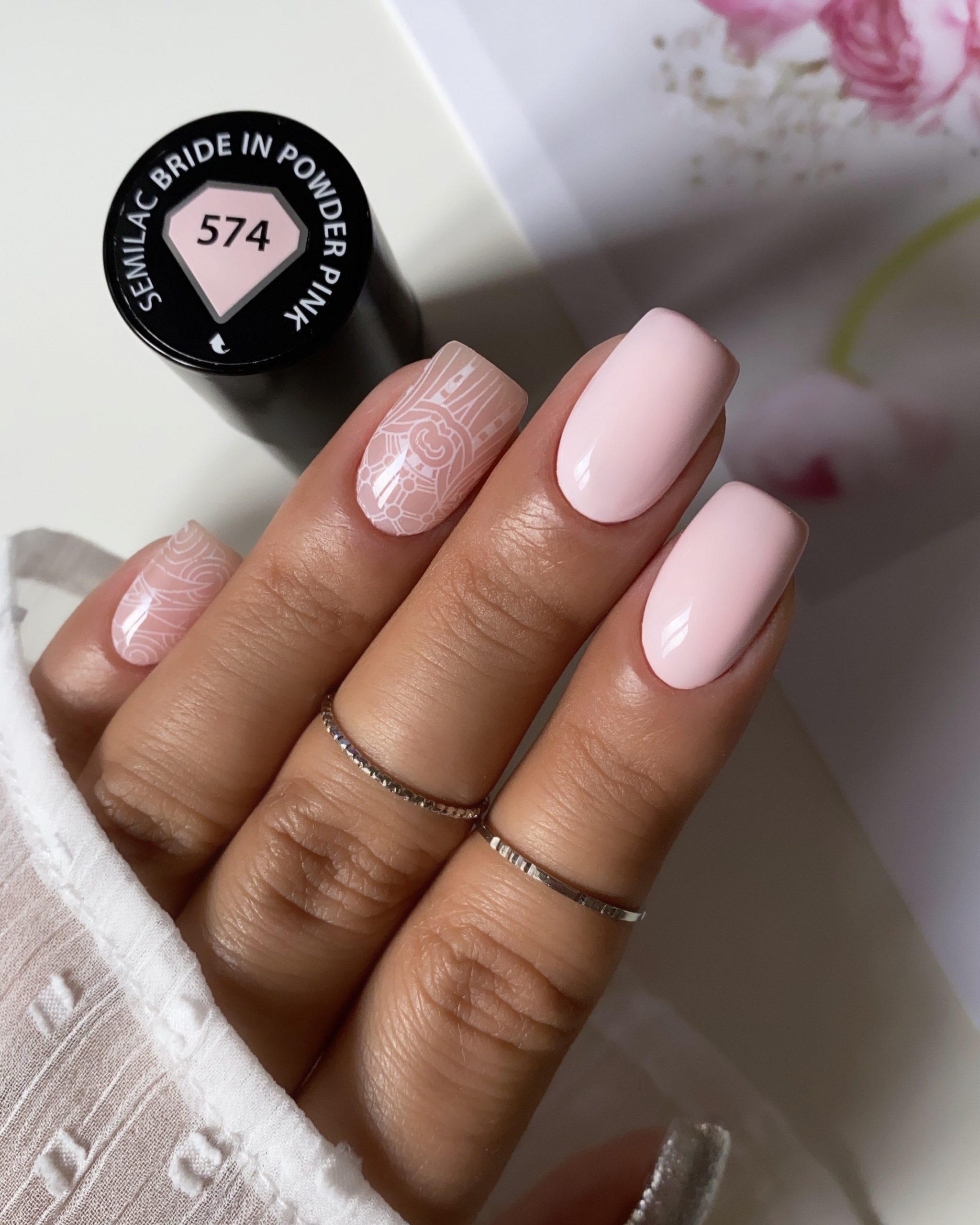 15 Foil Semilac White Lace - Imagen 4