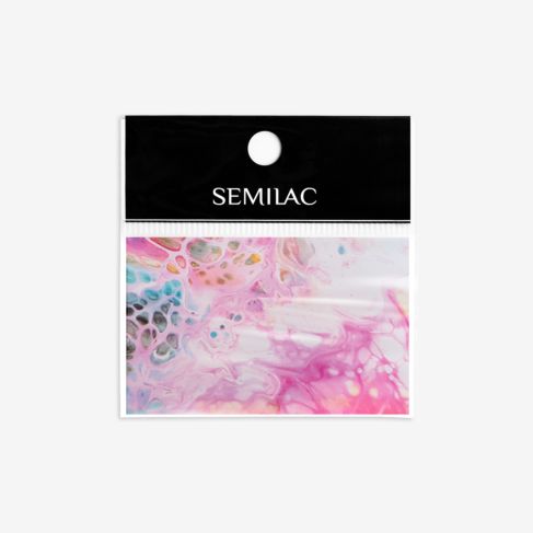 08 Decoraciones Semilac Foil Rainbow Marble