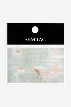 10 Decoraciones Semilac Foil Grey Marble