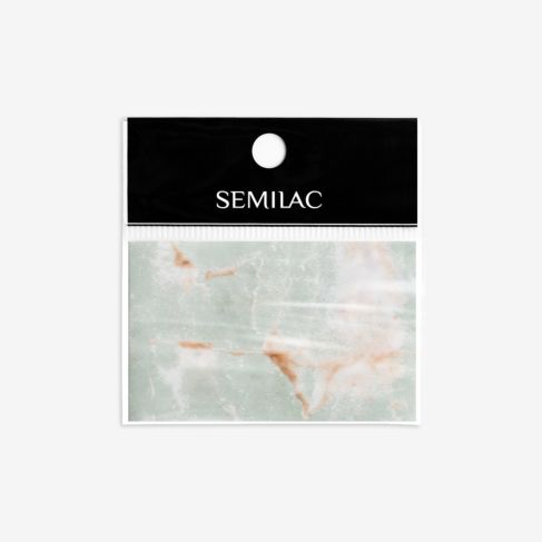 10 Decoraciones Semilac Foil Grey Marble