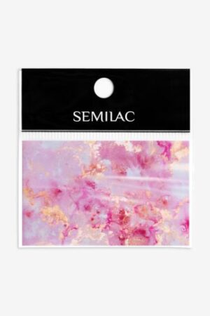 12 Decoraciones Semilac Foil Rose Gold Marble