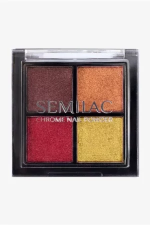 Semilac Pressed Nail Powder Chrome Palette 02